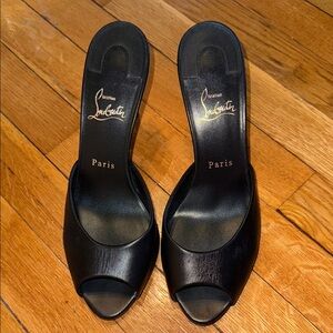 Christian Louboutin Me Dolly 85MM Leather Mules Size 40